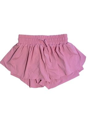 SUZETTE Tween Girls Pink Butterfly Shorts Size M Like New